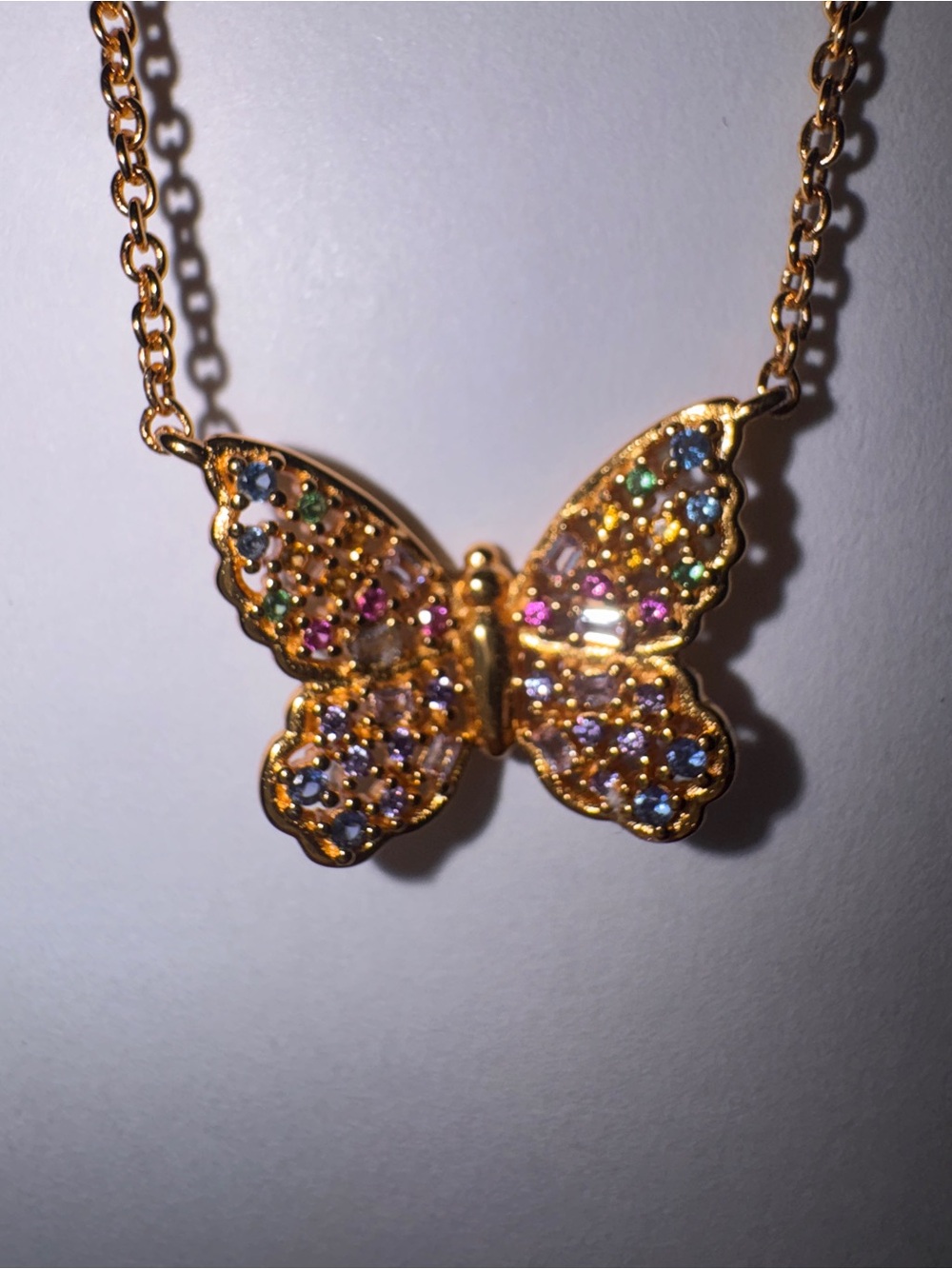 KURT GEIGER LONDON
Butterfly Pendant Necklace, 16"